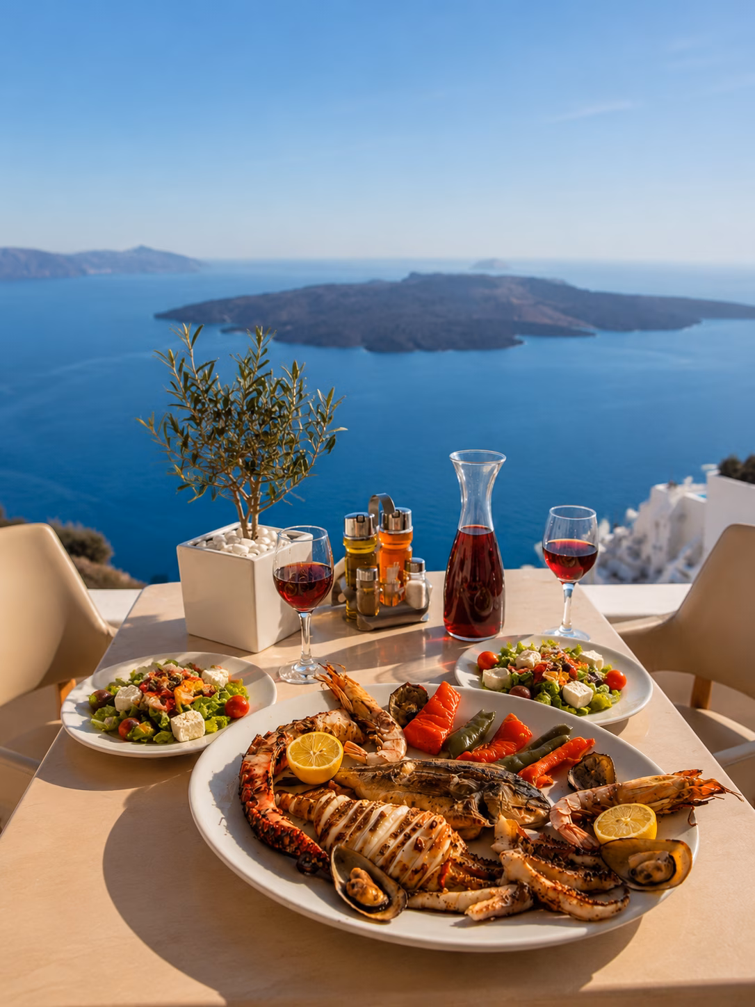 Lunch with Caldera Views